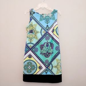 Dressbarn Sheath Dress Aqua Blue Green size 8